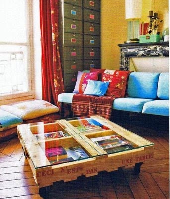 The Ceci. Custom (made to order). Reclaimed pallet wood. Glass not included..