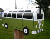 21 Window Custom Made To Order Volkswagen Bus Mailbox by TheBusBox - Choose Your Color - 21WinBusBox