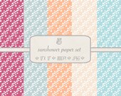 Patterned Digital Paper Pack // Sun Shower// 5 pieces // jpeg files // 300 DPI // Instant Download Il_170x135