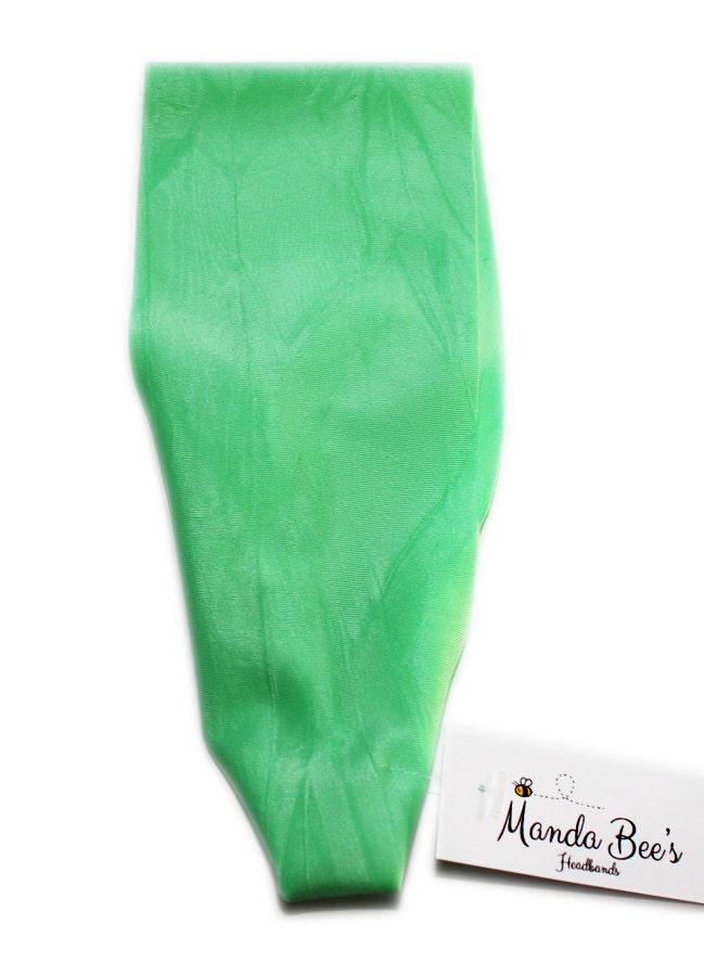 Manda Bee's Luscious Yoga Headband in Mint Green