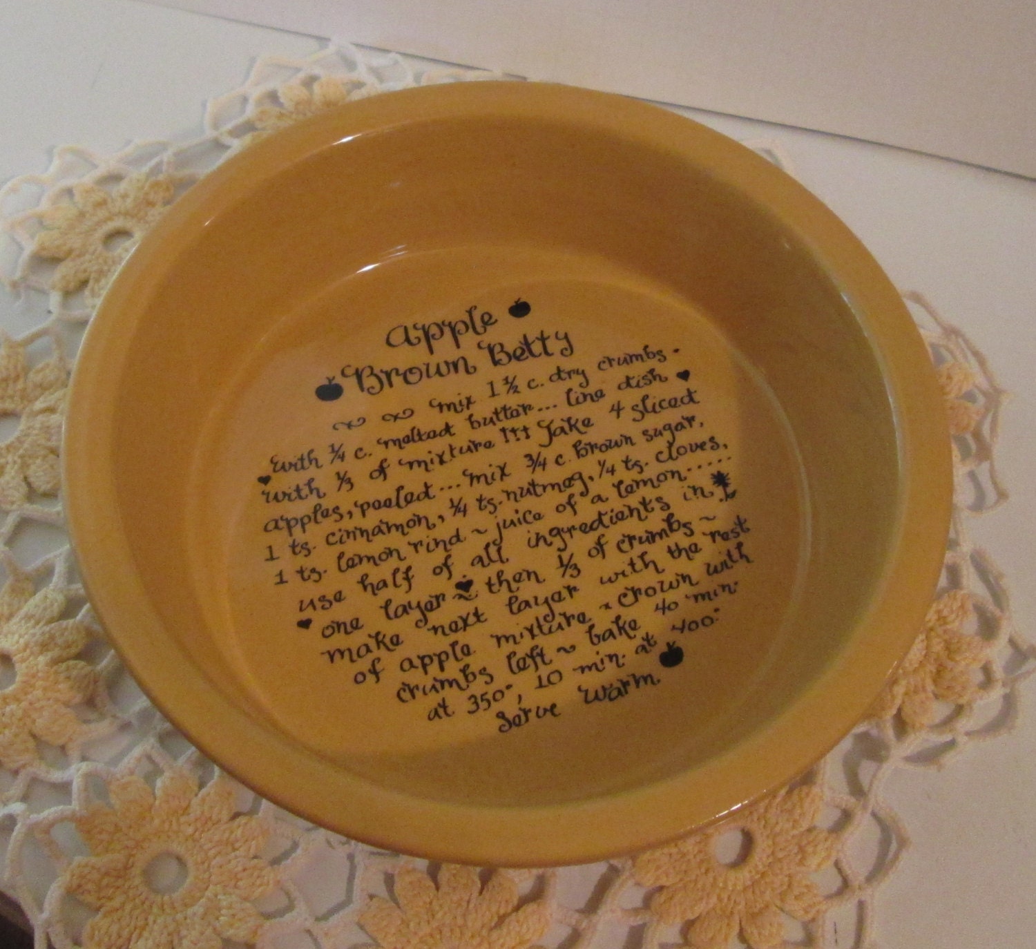 Vintage 1970's Apple Brown Betty Dish by TG Green Pottery, Made in England, Highly Collectable