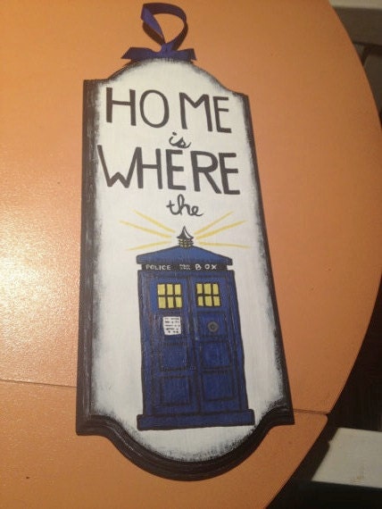 Doctor Who "Home is Where the TARDIS" Sign