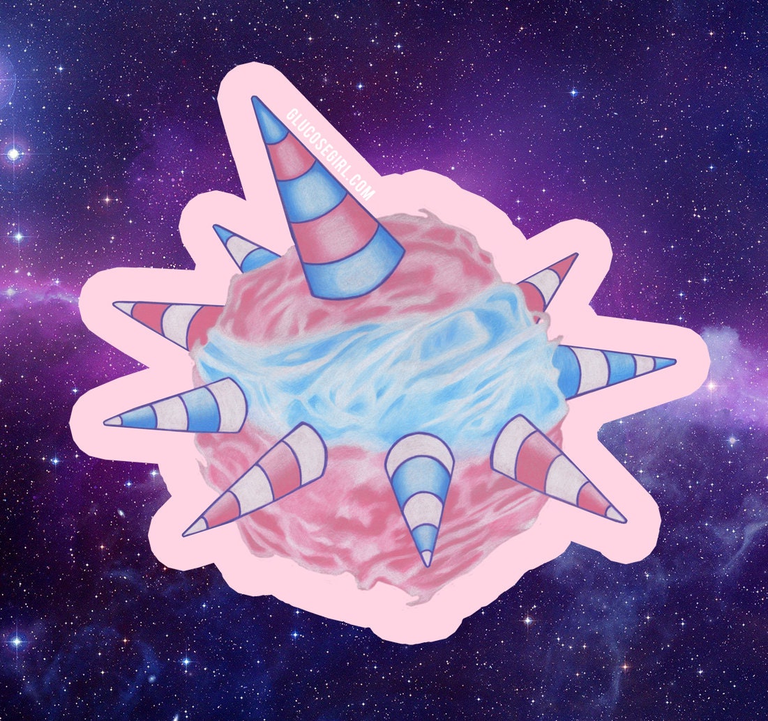 Cotton Floss Planet Sticker