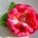 Hot Pink Felted Flower Brooch Pin,Wool Felt, Felted Wool, Felt Brooch, Summer Flower, Flower Pin Brooch, Felt Flower Pin, Beaded Flower