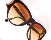 Sensational Dior Vintage sunglasses with thick black frame and gold detail