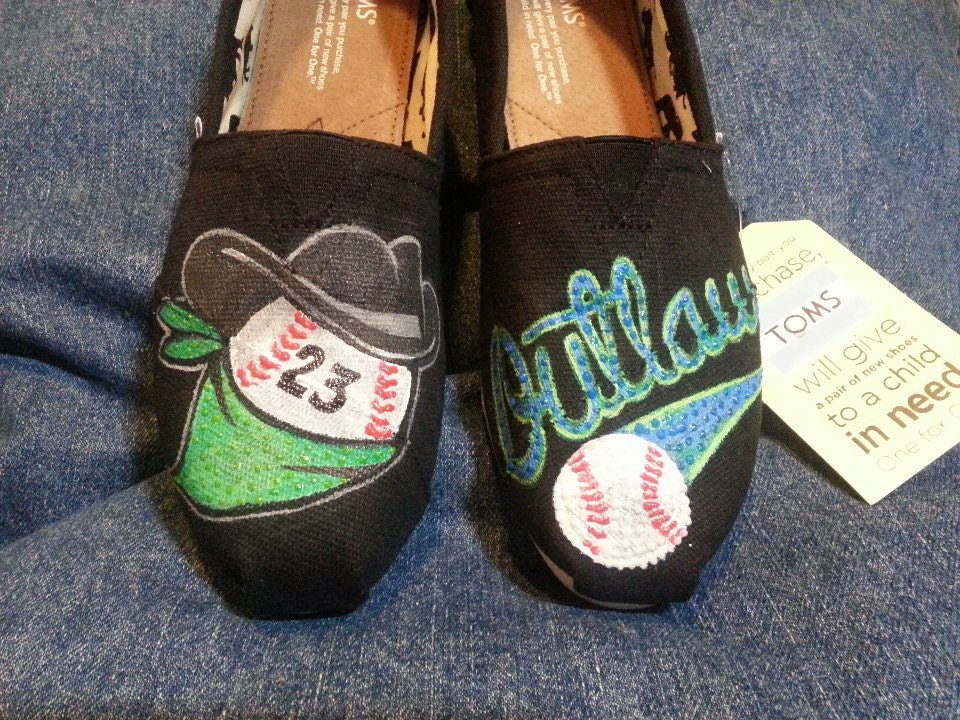 Hand-painted Custom Little League or Soccer Mom Toms