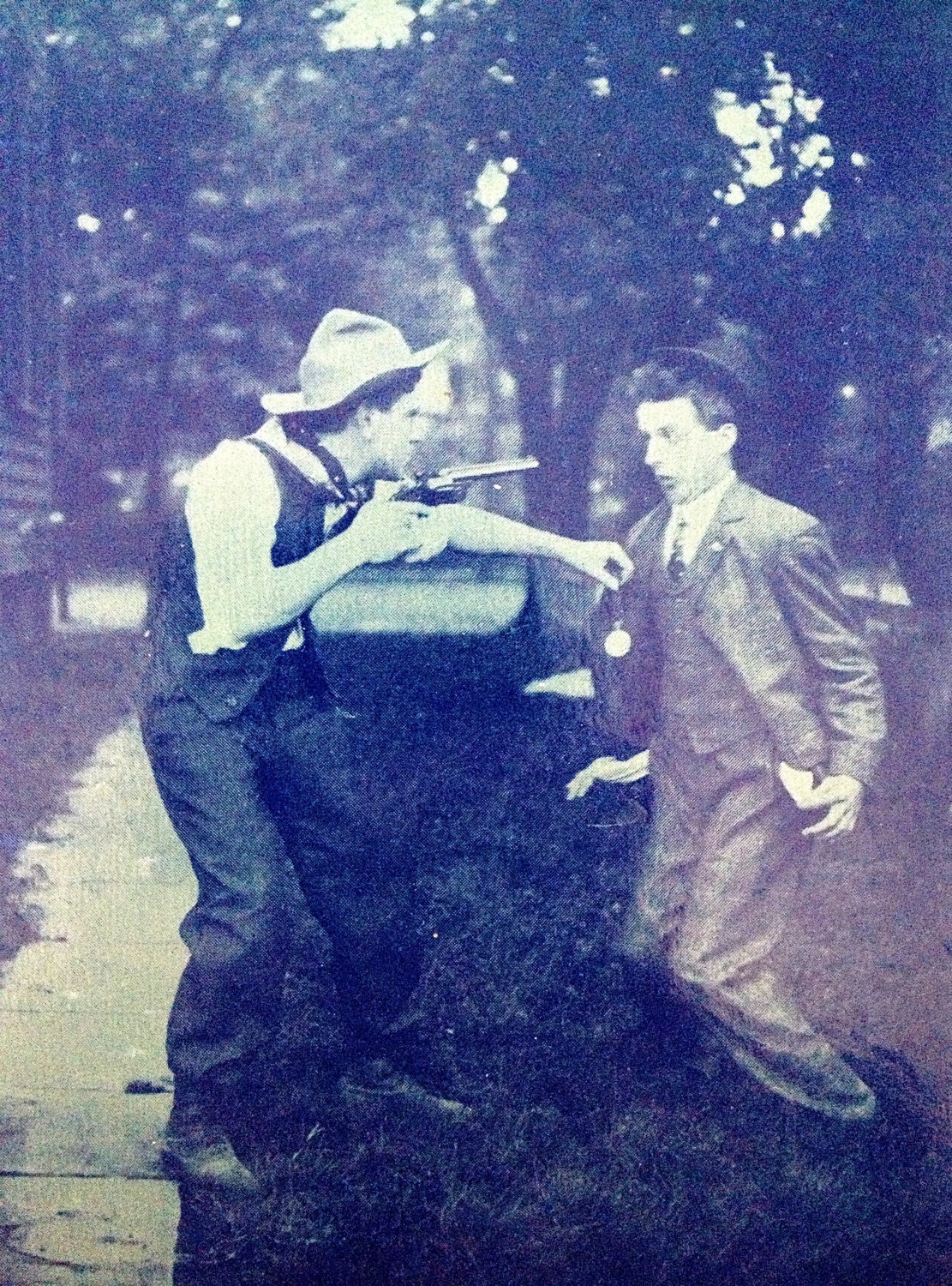 1910 Blue Robber Vintage Postcard - Weird - Funny