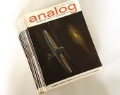 1963 Analog SciFi Magazine Lot of 9 - Vintage