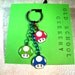 Nerdy Mushroom Keychain Mario Style Mushrooms Geek Crafted into an adorable accessory