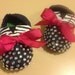 Tom Inspired Zebra Rhinestone Baby Shoes