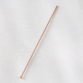 100 pcs - 2 Inch Bright Copper Head Pins 21 Gauge