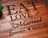 Customized Cutting Board, Cutting board, - Walnut or cherry 12x15 - engraved cutting board, Wedding, Gift, Anniversary, cutting board gift
