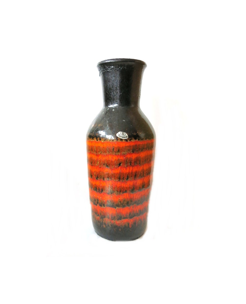 Huge Mid Century  Lava  Ceramic Vase Germany