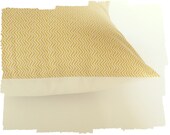 Zigzag pillow - Gold and White - Designer Fabric - Large Handmade Pillow - Decorative Pillow - Accent Pillow - 18X18 inches