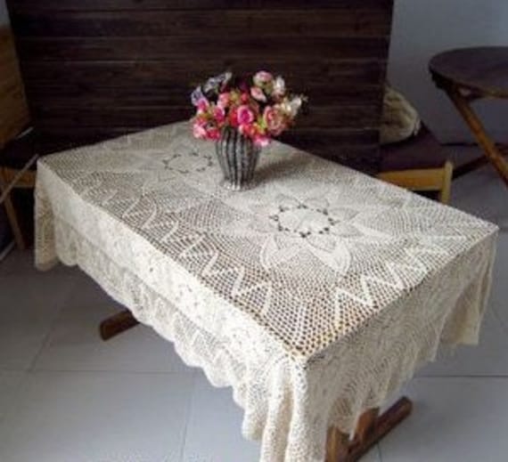 CROCHET RECTANGLE TABLE CLOTH – Only New Crochet Patterns