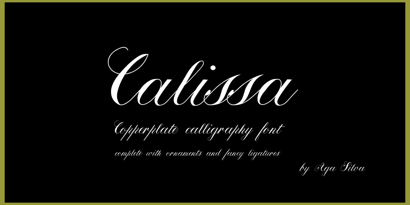 Calissa Font Family