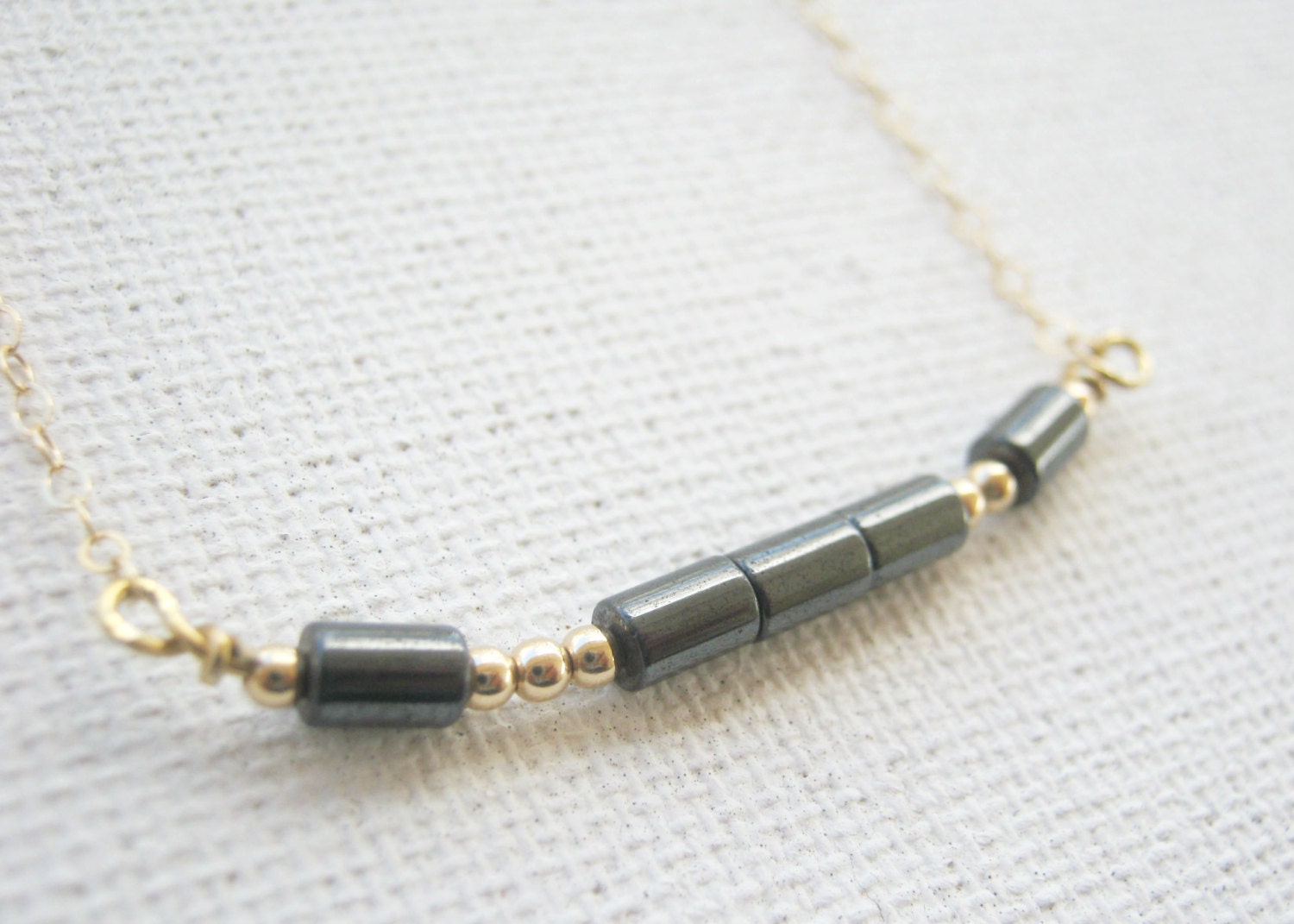 Morse Code LOVE 14k Gold filled Necklace
