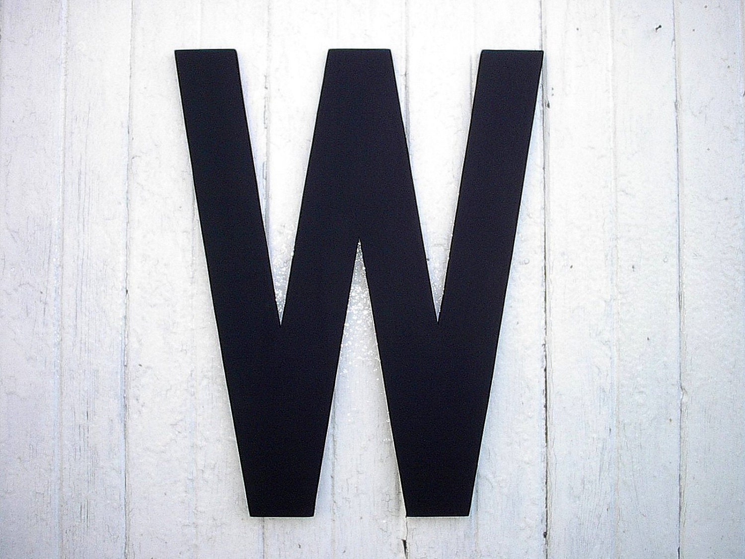 Wooden Letter W Modern Black Extra Large Cottage Cabin Home decor Wedding Photo Prop Kids Wall Art