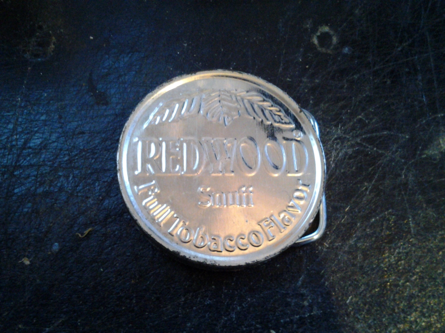 Special Order Redwood Snuff Buckle For Peter Mundt, FREE SHIPPING.