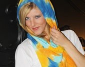 Tie Dye Scarf Infinity Style - Spring Summer Fashion Staple