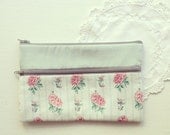 Vintage Mint and Rose Purse