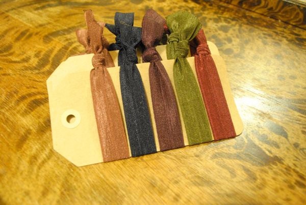 Dark Forrest Elastic Hair Ties - 25 Count