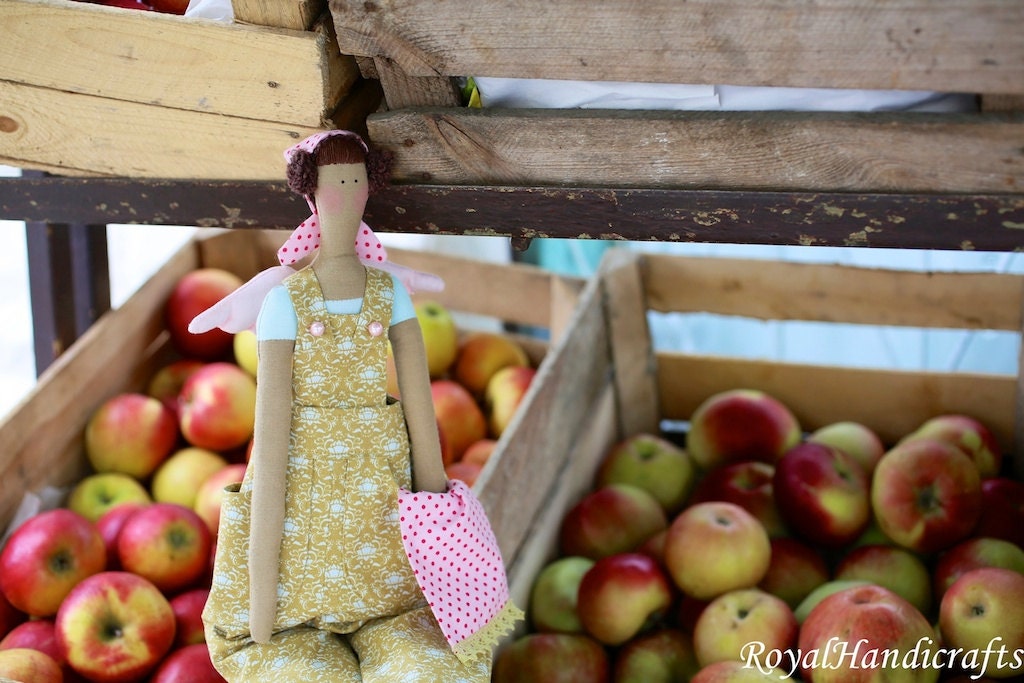 Kitchengarden Angel Tilda Doll Handmade Needlecrafts