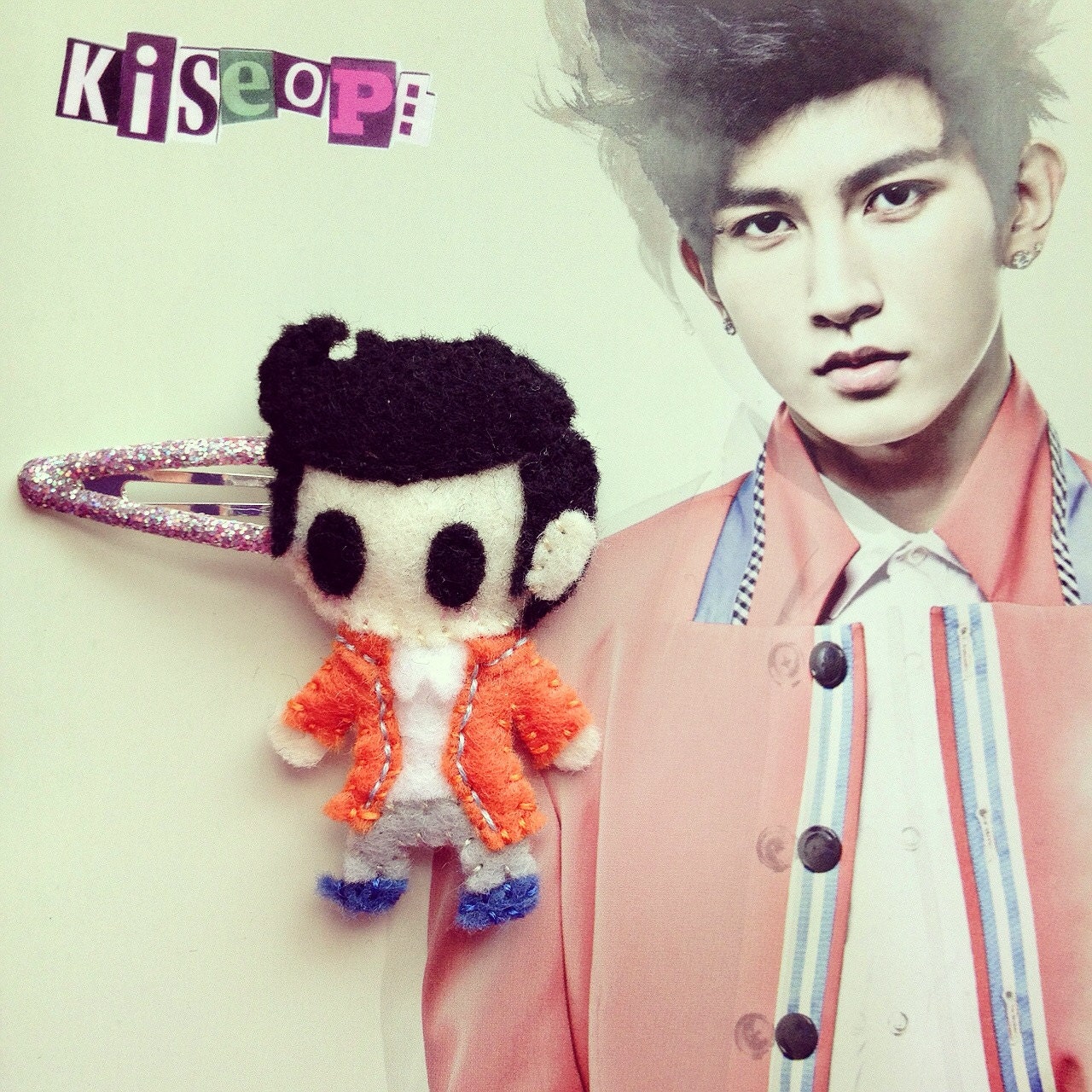 Chibi Kiseop Hair Clip - Collage ver.