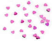 Metallic Hot Pink Heart Confetti - 6MM in Size - Approx. 14 grams - Craft Party Supplies Il_170x135