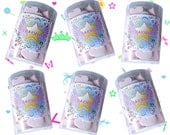 6 Clear Candy Cookie Tubes - Cylinders Round Tubes with Slip Over Lids and Shrink Bands - Birthday Wedding Mitzvah Party Favors Supplies Il_170x135