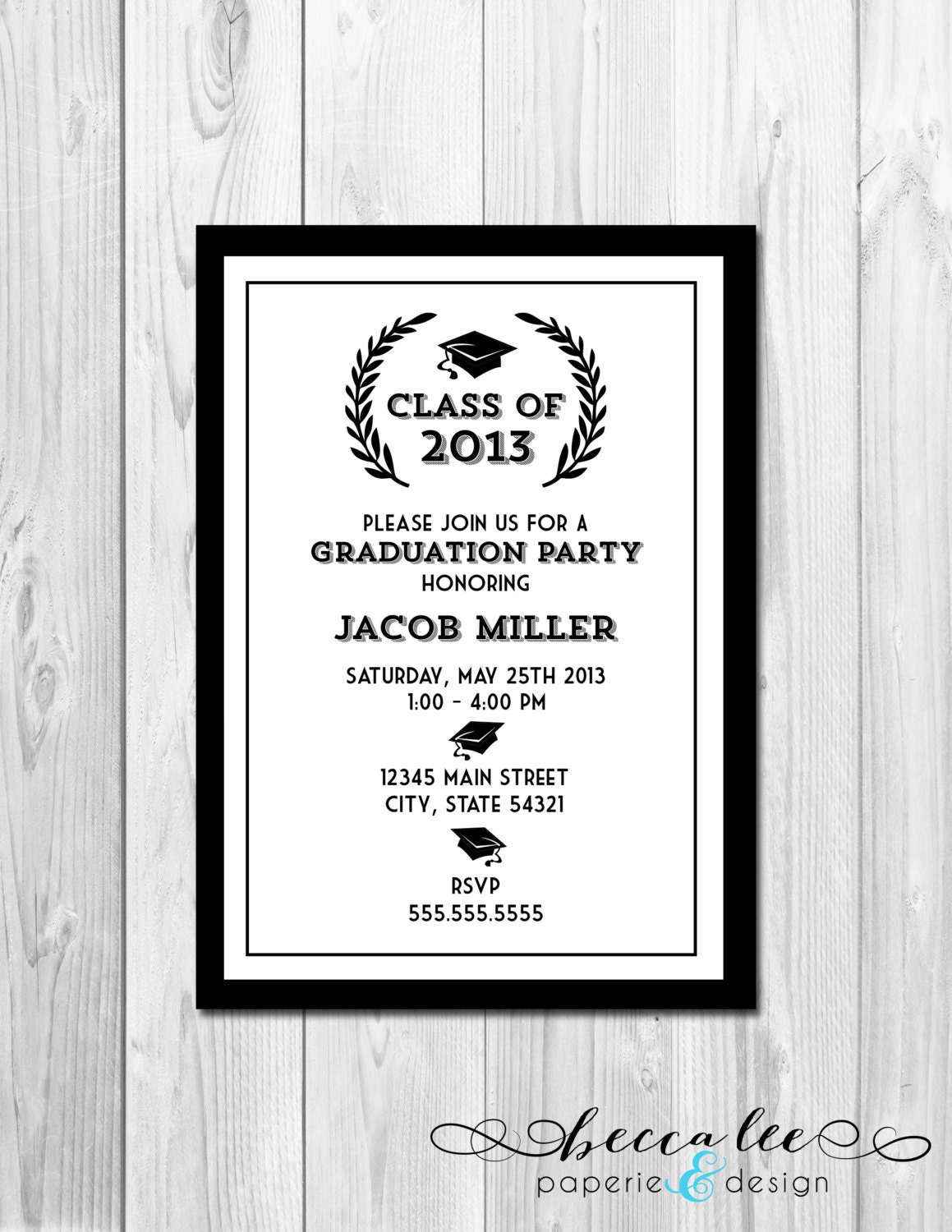 Graduation Party Invitation - Classic Class of 2013 - DIY - Printable Il_170x135