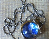 Vintage French Stamp Pendant Necklace