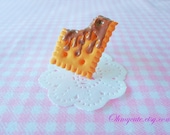 Chocolate Creamy Biscuit - Sweet Deco Decoden Cute Kawaii Handmade Miniature Sweet Jewelry
