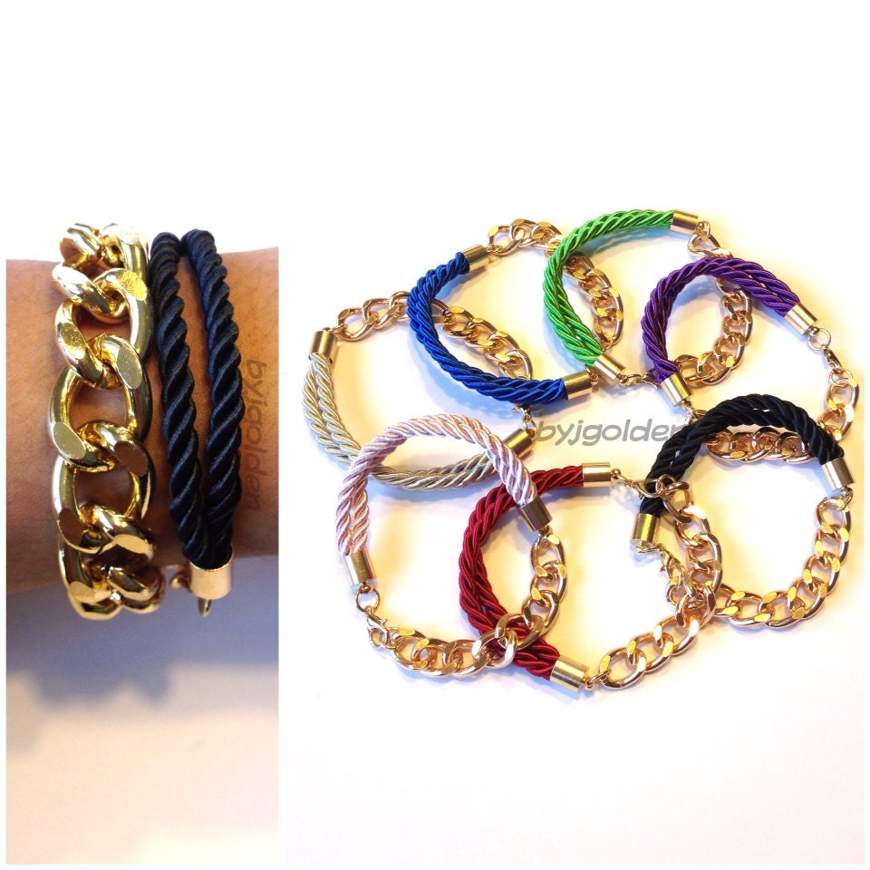 SALE Silk Rope Bracelet