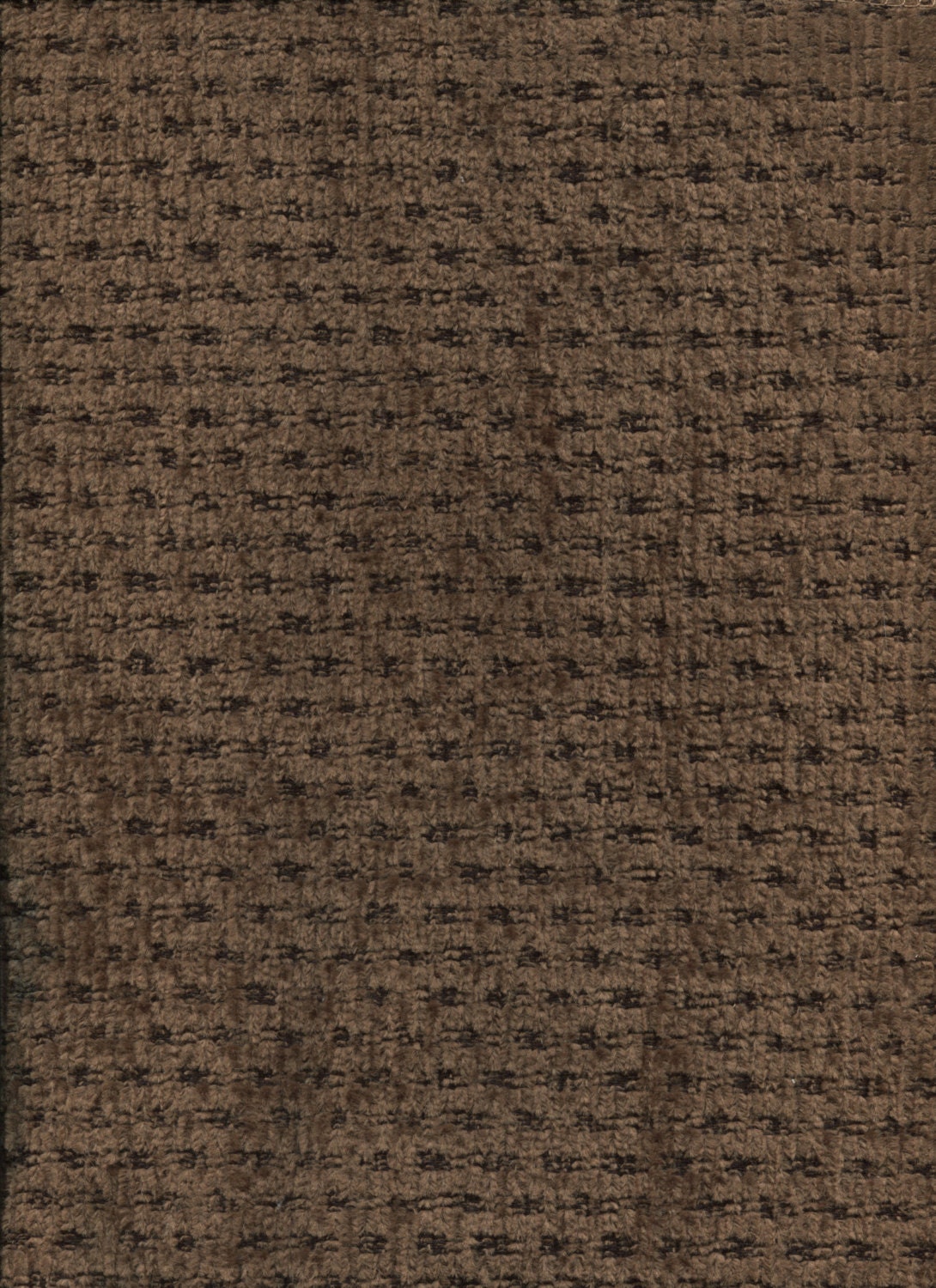 Patterned Chocolate plush fabric square
