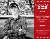 Graduation Invitation - Arrows, Modern, Basic - Printable, Custom, Digital