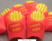 Plastic Fast Food French Fries Charms