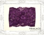 Plum Headband, Lace Headband, Purple Lace Headwrap, Lace Hairwrap, Plum Lace Headband, Lace Turban, Lace Bandanna, Purple Headband, Large