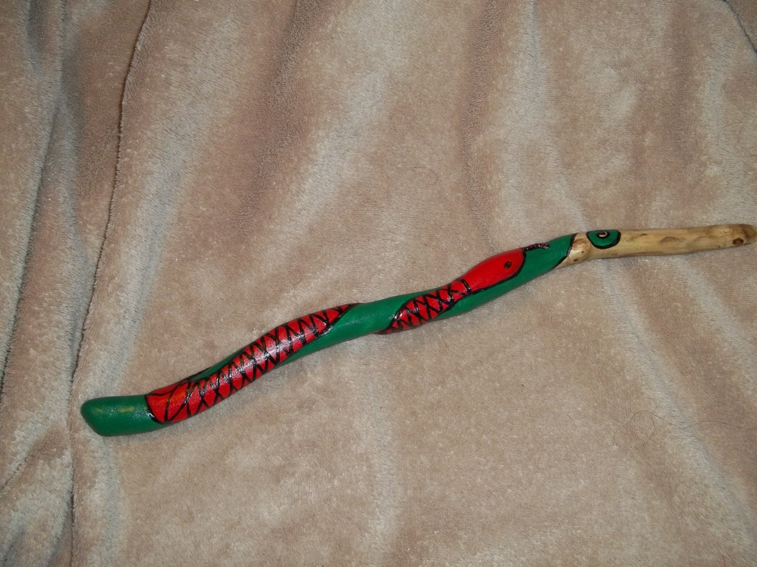 Snake Wand - Apple Wood