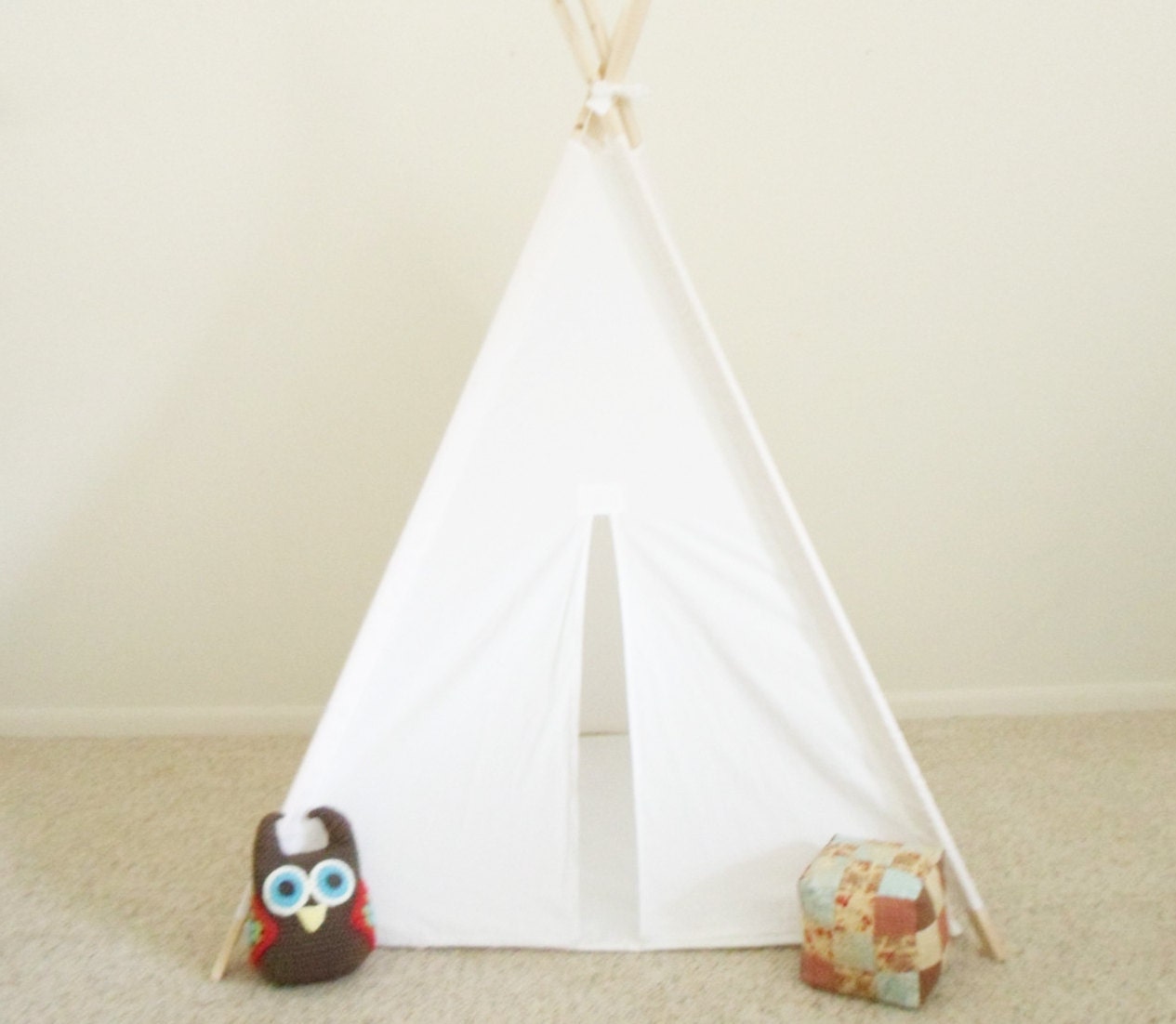 Muslin Teepee Tent with Floor Mat