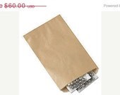 SALE ENDING - WHOLESALE Bulk Resale - 1000 Plain Brown Kraft Paper Bags - Flat Merchandize Retail Wedding Favor Bags Diy