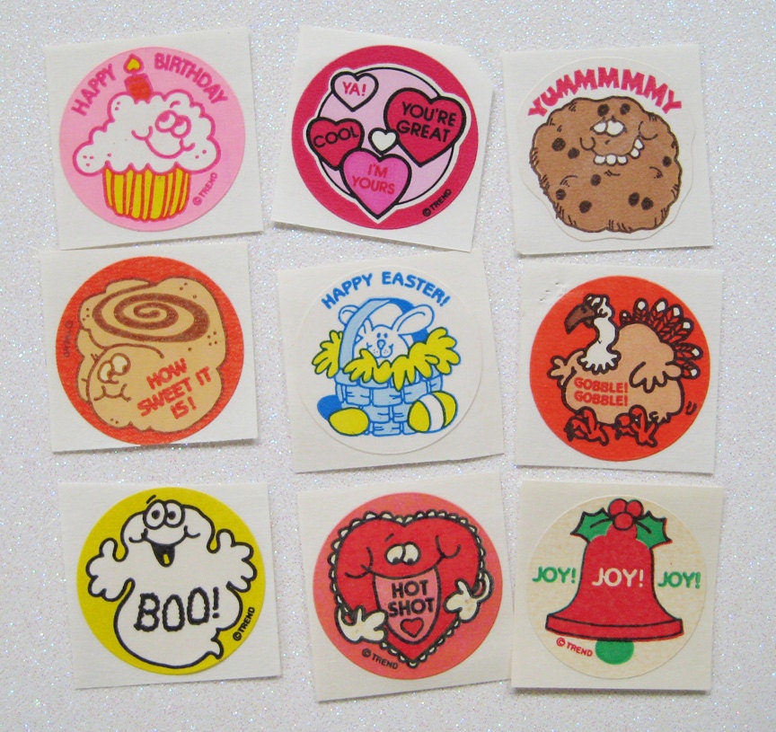 Vintage Matte TREND Scratch and Sniff Stickers by vintagewhatnots