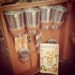 Mid-Century Travel  Bar w/ original key