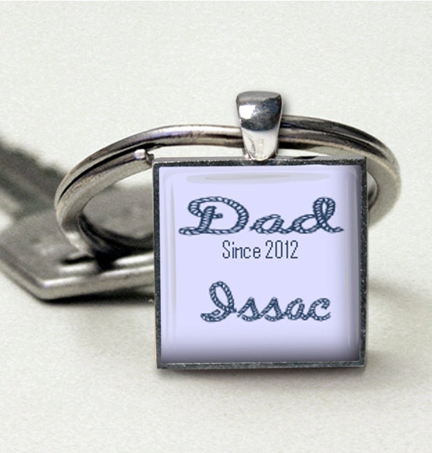 Nautical Personalized Dad Keychain Handmade Personalized Key Ring Childrens Names New Father Gift for Boating Sailing Dad Gift Boxed