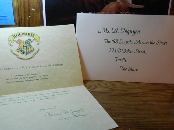 Personalized Hogwarts Acceptance Letter By ThePumpkinPatches