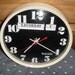 Unusual Vintage BULOVA Wall CLOCK 8-Inch Airport/Institution/Business Type: 100% European, Made In FRANCE, With Cool Weekday & Date Display