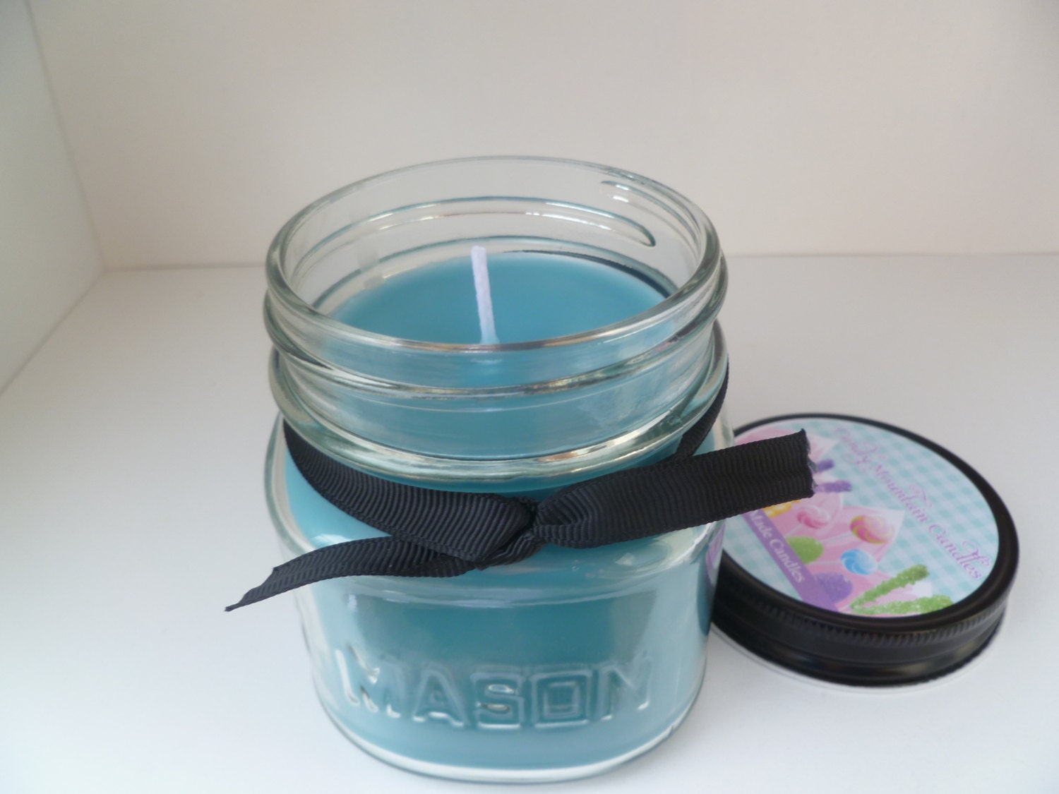 Cool Citrus Basil 8 oz. Mason Jar Soy Blend Candle Highly Scented Clean Scents Bath & Body Works Type