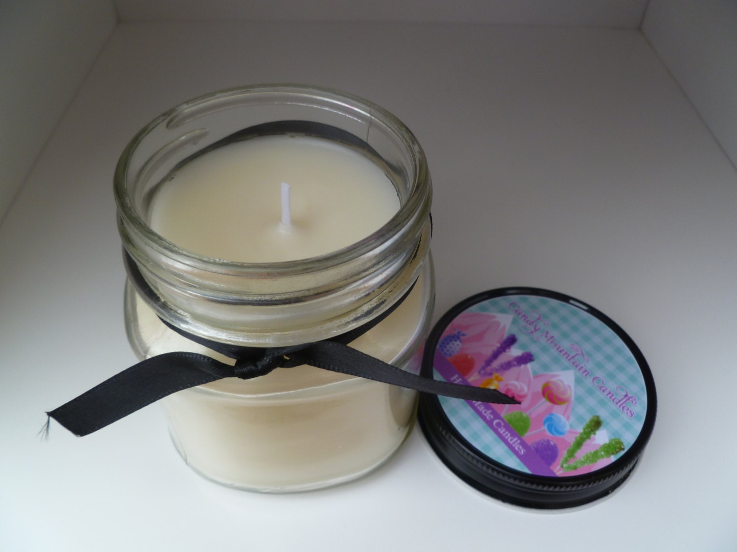 Coconut Butter Soy Blend 8 oz. Mason Jar Soy Blend Candle Highly Scented