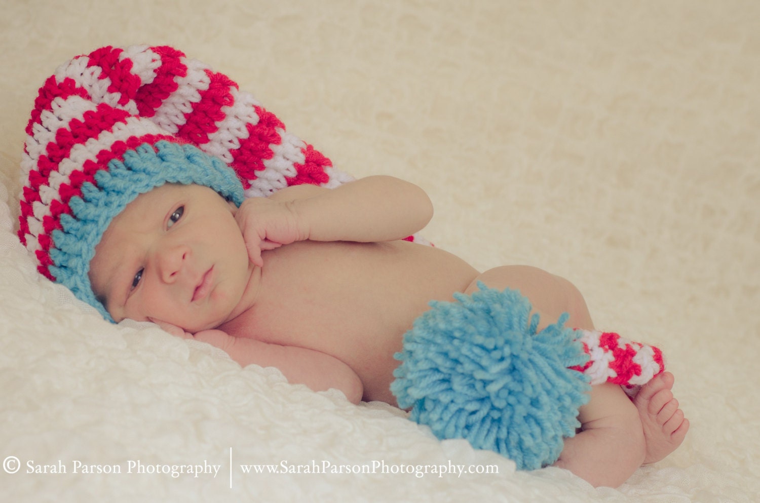 Dr. Seuss Inspired Newborn Elf Hat Photography Prop