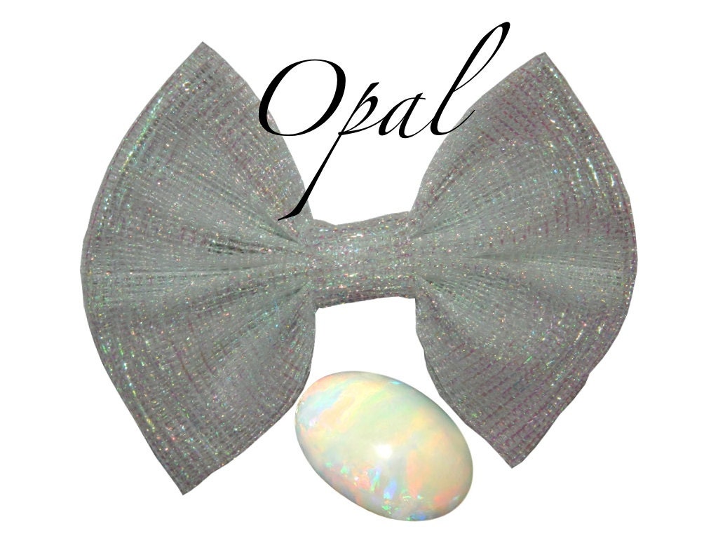 Opal Birthstone Bow